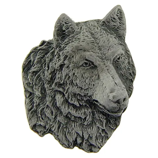 Wolf Head Pewter 1" {1}