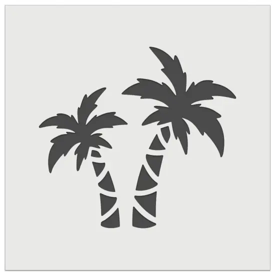 Two Palm Trees Tropical Wall Cookie DIY Craft Reusable Stencil {2}