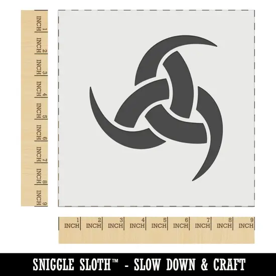 Horns of Odin Triple Viking Symbol Wall Cookie DIY Craft Reusable Stencil {1}