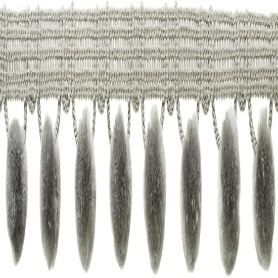 Simplicity Ball Fringe 1-1/8"X12yd-Grey {2}