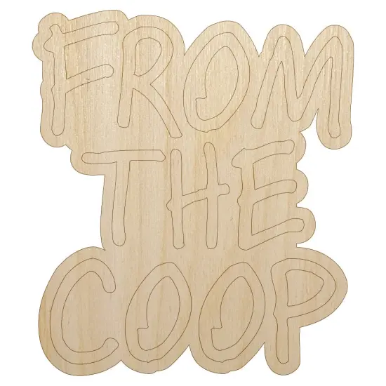 From the Coop Egg Unfinished Wood Shape Piece Cutout for DIY Craft Projects {1}