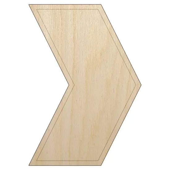 Chevron Arrow Outline Unfinished Wood Shape Piece Cutout for DIY Craft Projects {1}