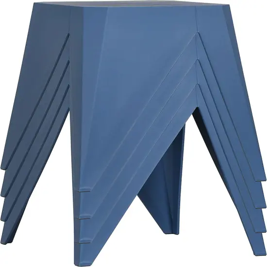 ISL Furnishings InterSpaceLiving Zuho Multi-USe Stool (2, Grey Blue) {4}