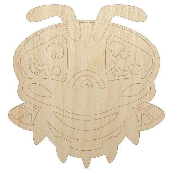 Cute Bee Sad Unfinished Wood Shape Piece Cutout for DIY Craft Projects {7}