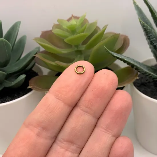 100, 500 or 1,000 Pieces: 5 mm Bronze Plated Open Jump Rings, 18g {3}
