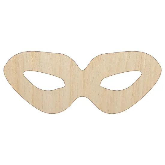 Thief Mask Crime Icon Unfinished Wood Shape Piece Cutout for DIY Craft Projects {7}