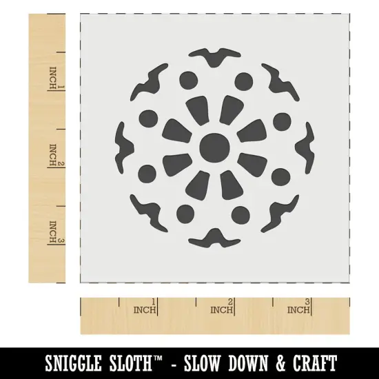 Mechanical Gear Cog Machine Wheel Wall Cookie DIY Craft Reusable Stencil {5}