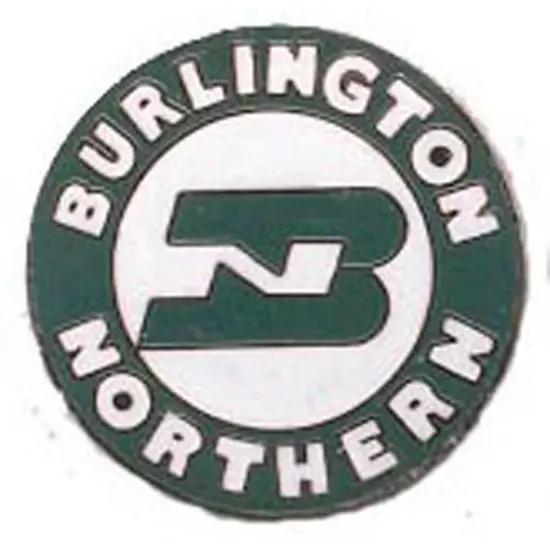 Burlington Northern Railroad Pin Round 1" {1}