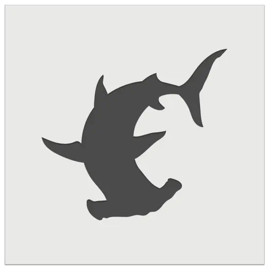 Hammerhead Shark Silhouette Wall Cookie DIY Craft Reusable Stencil {7}