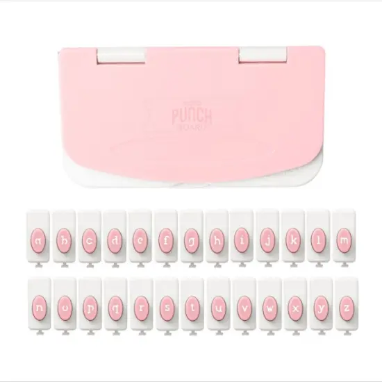 We R Memory Keepers Word Punch Board-Lowercase (27 PIECE) 661437 by American Crafts {2}