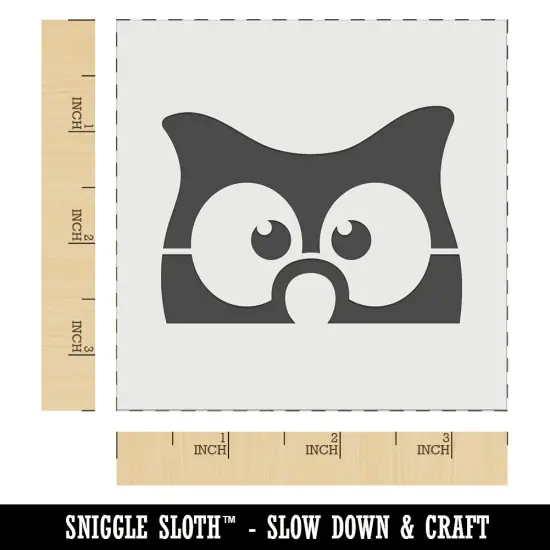 Peeking Owl Wall Cookie DIY Craft Reusable Stencil {5}