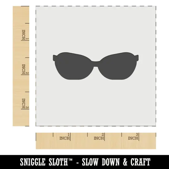 Sunglasses Shades Solid Wall Cookie DIY Craft Reusable Stencil {5}