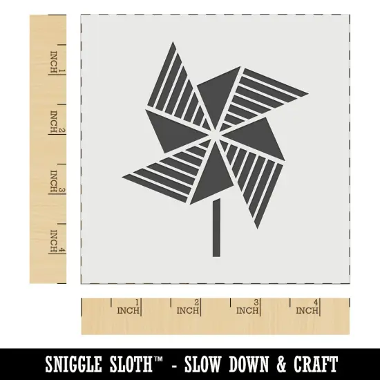 Striped Pinwheel Wall Cookie DIY Craft Reusable Stencil {6}