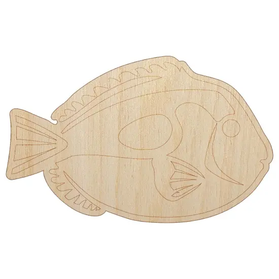 Regal Blue Tang Surgeonfish Fish Unfinished Wood Shape Piece Cutout for DIY Craft Projects {2}