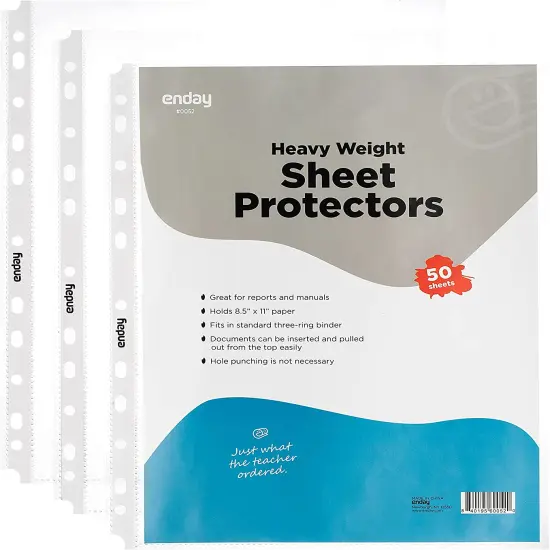 Enday Heavy Weight Top Loading Sheet Protectors (50/Pack) {1}