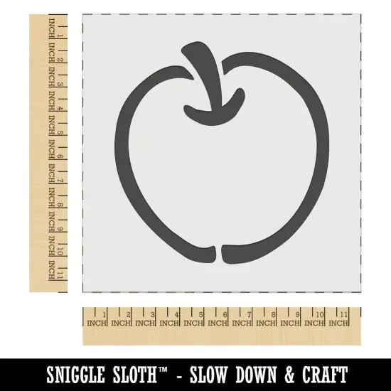 Whole Apple Fruit Wall Cookie DIY Craft Reusable Stencil {1}