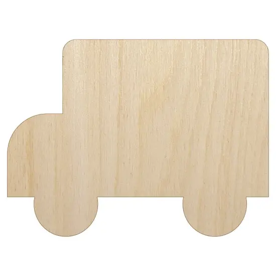 School Bus Solid Unfinished Wood Shape Piece Cutout for DIY Craft Projects {7}