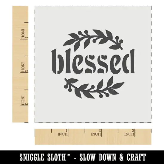 Blessed Leaf and Berries Wall Cookie DIY Craft Reusable Stencil {6}