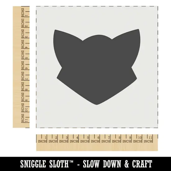 Fox Face Solid Wall Cookie DIY Craft Reusable Stencil {1}
