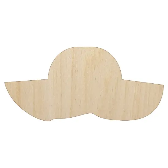 Ladies Hat Unfinished Wood Shape Piece Cutout for DIY Craft Projects {2}