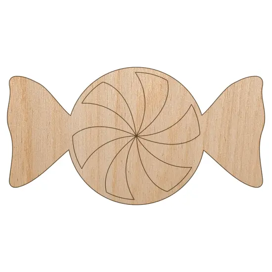Peppermint Candy Unfinished Wood Shape Piece Cutout for DIY Craft Projects {2}