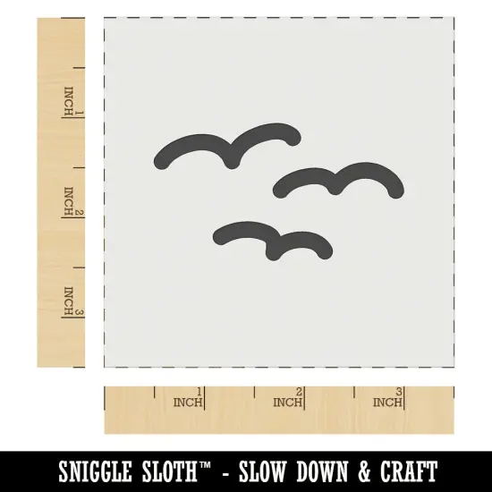 Simple Seagulls Birds Wall Cookie DIY Craft Reusable Stencil {6}
