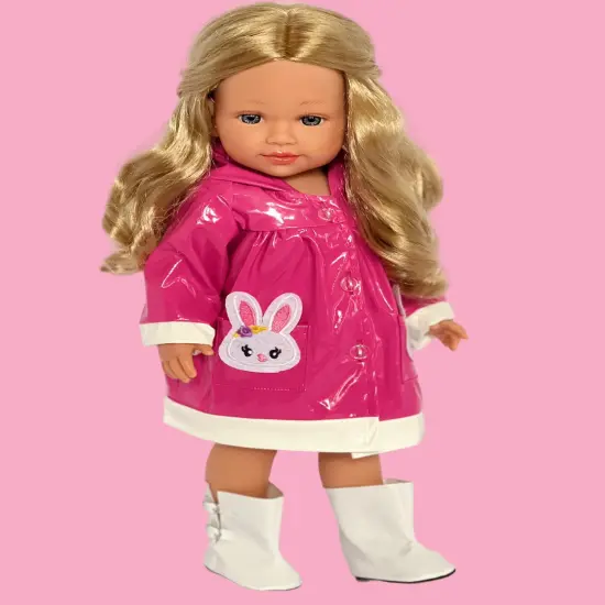 Bunny Raincoat For 18 Inch Kennedy and Friends Dolls {3}
