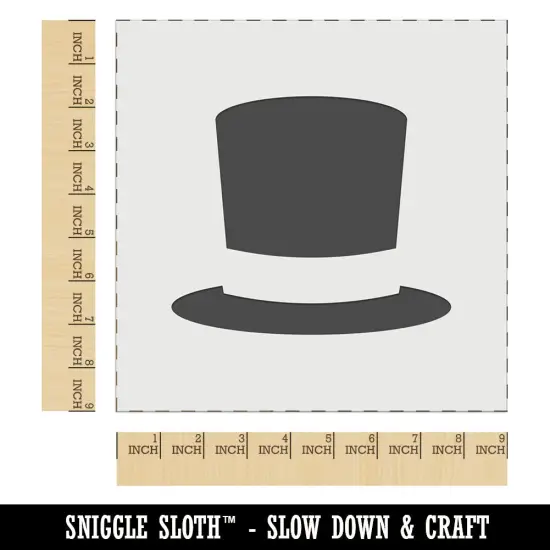Top Hat Wall Cookie DIY Craft Reusable Stencil {1}