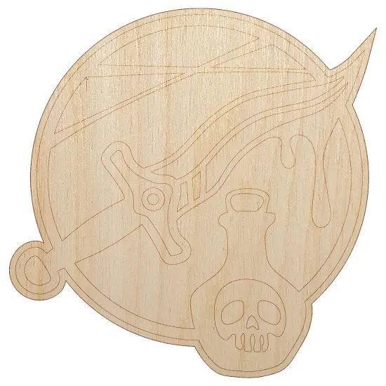 Rogue Poisoned Dagger Unfinished Wood Shape Piece Cutout for DIY Craft Projects {7}