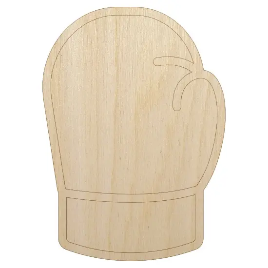 Boxing Glove Outline Unfinished Wood Shape Piece Cutout for DIY Craft Projects {1}