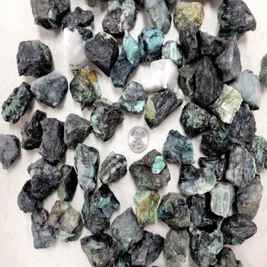 Rough Emerald Crystal Stones - Bulk Rough Crystals {3}