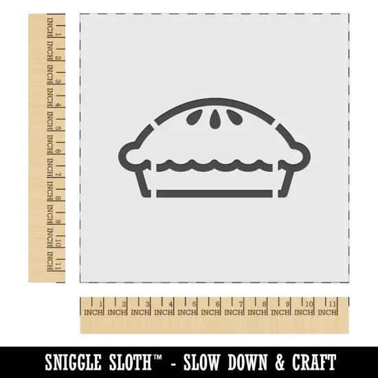 Yummy Pie Wall Cookie DIY Craft Reusable Stencil {1}