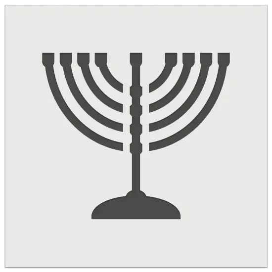 Menorah Hanukkah Wall Cookie DIY Craft Reusable Stencil {2}