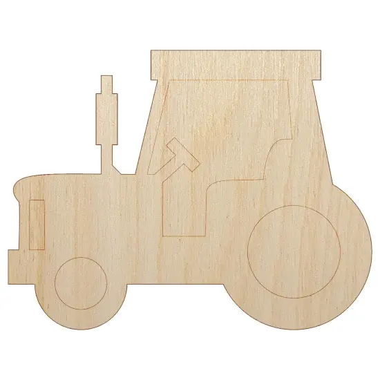 Tractor Farm Vehicle Unfinished Wood Shape Piece Cutout for DIY Craft Projects {2}