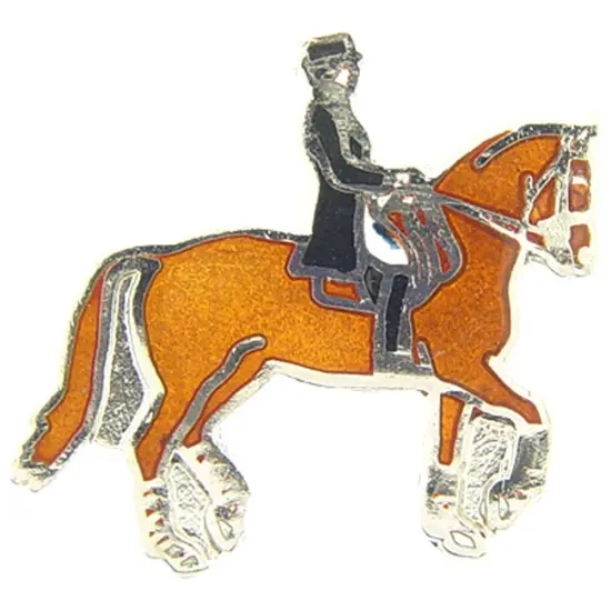 Horse & Rider Pin 1" {1}