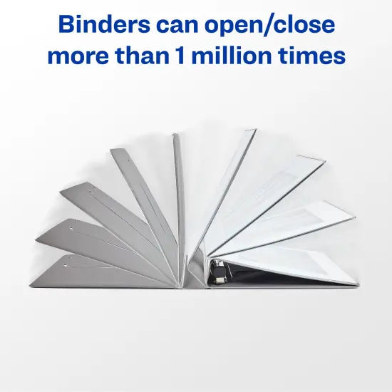 Avery Heavy-Duty 3 Ring Binders, 1.5 Inch One Touch EZD Rings, 2 Black Binders (46046) {3}