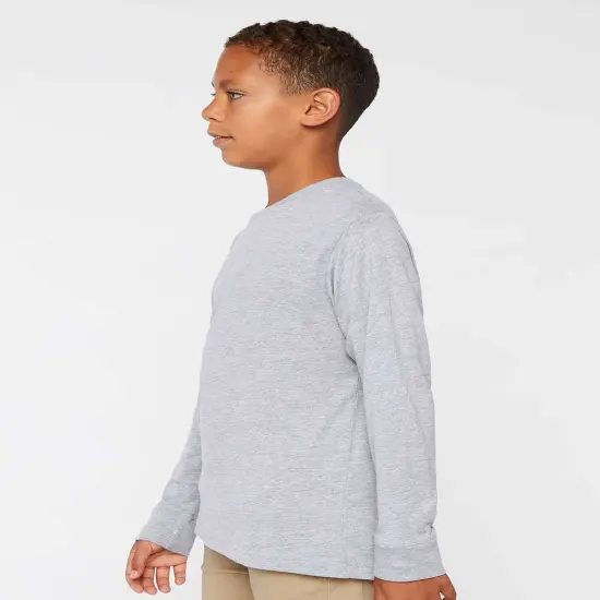 LAT&reg; Youth Fine Jersey Long Sleeve Tee Saltwater {4}
