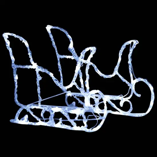 Reindeers & Sleigh Christmas Decoration 240 LEDs Acrylic {4}