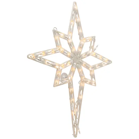 Northlight Lighted Star of Bethlehem Christmas Window Decoration - 18" White {5}