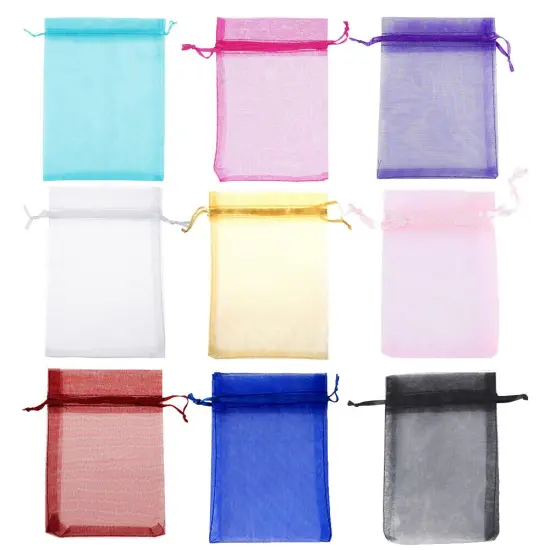Kitcheniva 4" x 6" Organza Gift Candy Sheer Bags DIY Pouches 100 Pcs Coffee {5}