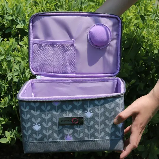 Collapsible Sewing Kit Organizer Box, Purple {2}