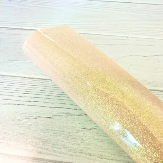 Champagne Light Weight Smooth Glitter Vinyl {1}