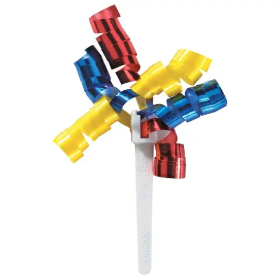 Small 3-Color Primary Ribbon DecoPics® Cupcake Decoration, 12ct {1}