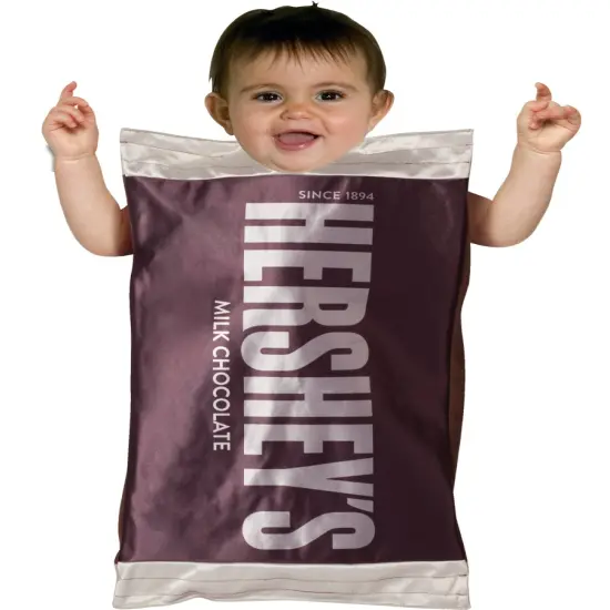 Child's Classic Hershey's Bar Chocolate Candy Baby Bunting Costume {1}