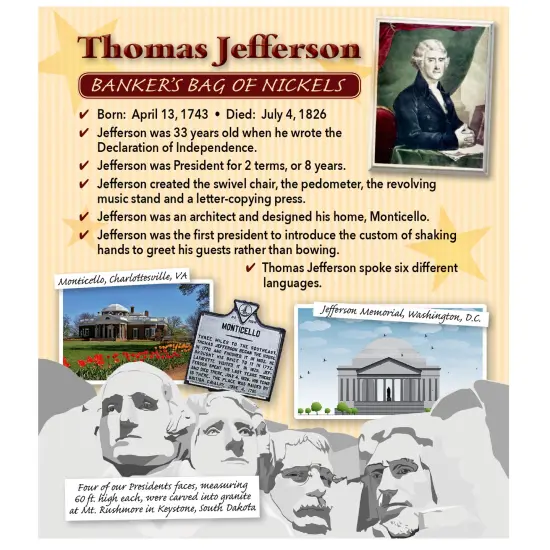 Jefferson Nickel Bankers Bag Beginner Coin Set {2}