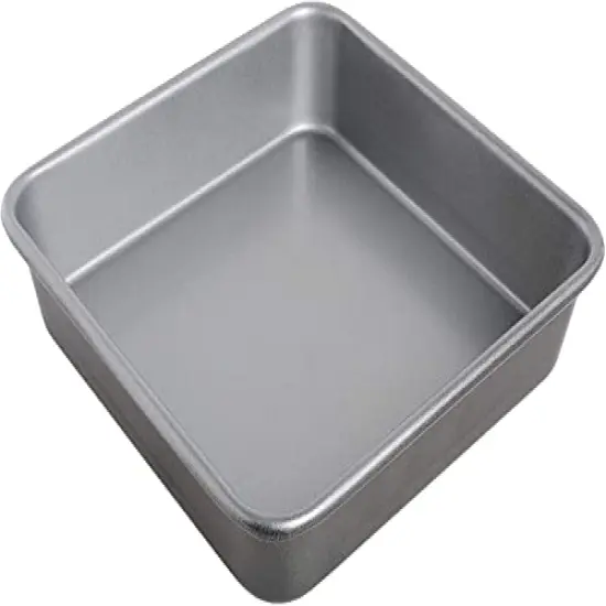 9-Inch Chef's Classic Nonstick Bakeware Square Cake Pan, Silver {2}