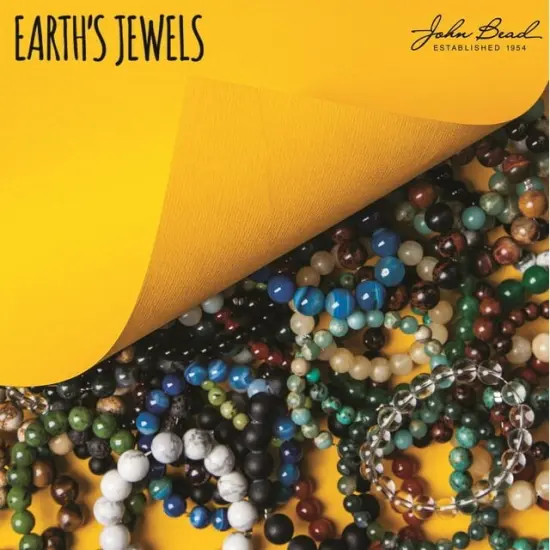 Earth's Jewels Semi-Precious Yellow Jade Natural Round Beads, 6mm {3}