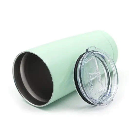 Kitcheniva Double Walled Stainless Steel Tumbler With Resistant Lid 20 oz Green {4}