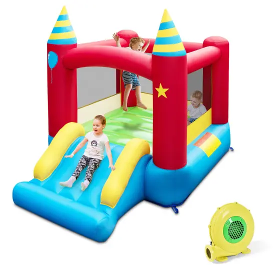 Inflatable Kids Bounce Castle with 480W Blower {3}