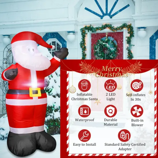 Christmas Inflatable Large Santa Claus Decor Outdoor {5}
